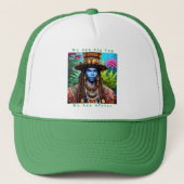 Blue Man's Majestic Dreadlocks Trucker Cap Truckerkappe (Vorderseite)