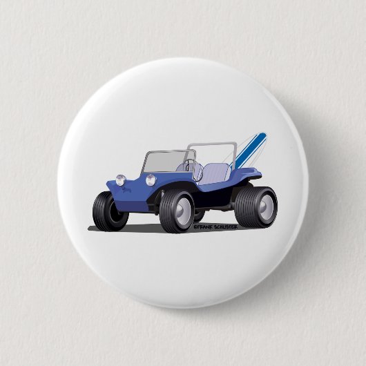 Blue Manx Button (Vorderseite)