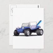 Blue Manx Side Postkarte (Vorne/Hinten)