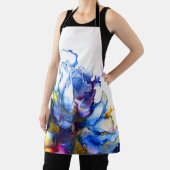 Blue Marble Agate Fluid Art Schürze (InSitu)