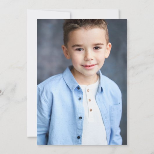 Blue Marble Agate Geode Foto Erste Heilige Kommune Einladung (Rückseite)