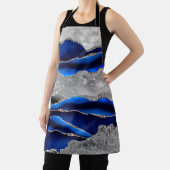 BLUE MARBLE AGATE GOLD GLITZER GLAM SCHÜRZE (InSitu)