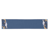 BLUE MARBLE AGATE Table Runner Kurzer Tischläufer (Horizontal)