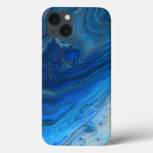 Blue Marble Agate Texture Fluid Art Case-Mate iPhone Hülle