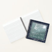 Blue Marble Butterfly Folge deinem Herzen Notizblock (Innenseite)