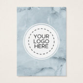 Blue Marble Earring Display Card (Rückseite)