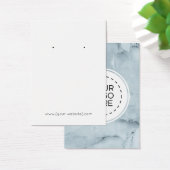 Blue Marble Earring Display Card (Schreibtisch)