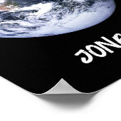 Blue Marble Earth Phone Wallpaper Poster (Ecke)