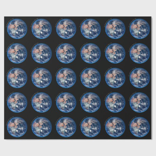 Blue Marble Earth, Satellitenbild 2014 Geschenkpapier (Flach)