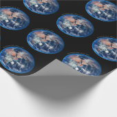 Blue Marble Earth, Satellitenbild 2014 Geschenkpapier (Ecke)