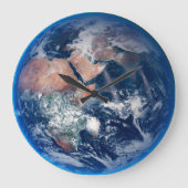 Blue Marble Earth, Satellitenbild 2014 Große Wanduhr (Vorderseite)