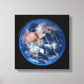 Blue Marble Earth, Satellitenbild 2014 Leinwanddruck (Vorderseite)
