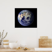 Blue Marble East View of Earth Poster (Küche)
