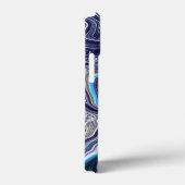 Blue Marble Fluid Art Case-Mate iPhone Hülle (Rückseite / Rechts)