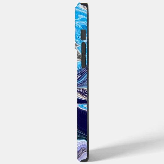 Blue Marble Fluid Art Case-Mate iPhone Hülle (Rückseite / Links)