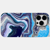 Blue Marble Fluid Art Case-Mate iPhone Hülle (Rückseite (Horizontal))
