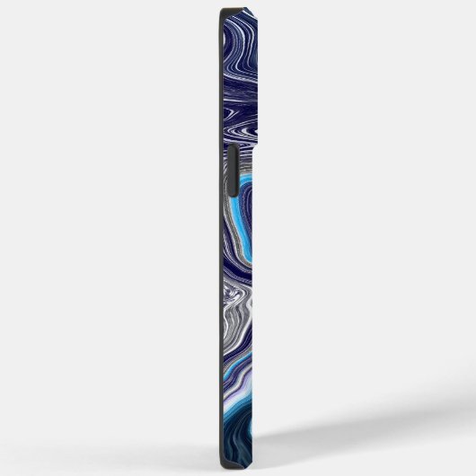 Blue Marble Fluid Art Case-Mate iPhone Hülle (Rückseite / Rechts)