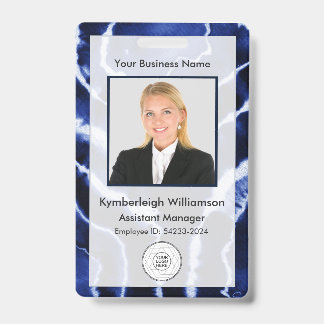 Blue Marble Gefärbte Krawatte Business Mitarbeiter Ausweis