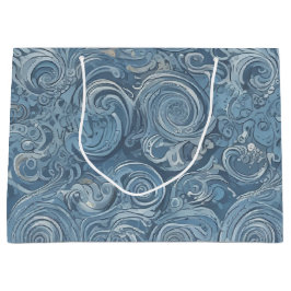Blue Marble Geschenktasche Große Geschenktüte