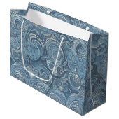 Blue Marble Geschenktasche Große Geschenktüte (Vorderseite Schrägansicht)