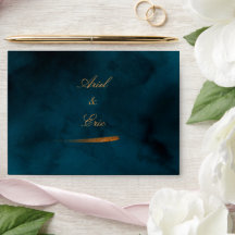 Blue Marble & Gold Eucalyptus Elegante Hochzeit