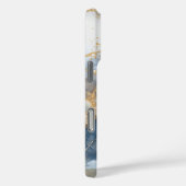 Blue Marble Gold Glitzer Personalisiert Case-Mate iPhone Hülle (Rückseite / Rechts)