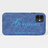 Blue Marble Gorgeous Case-Mate iPhone Hülle (Rückseite (Horizontal))