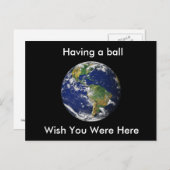 Blue Marble_Hat eine Kugel wünscht, Sie wären hier Postkarte (Vorne/Hinten)