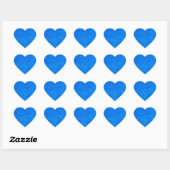 Blue Marble Heart Sticker (Blatt)