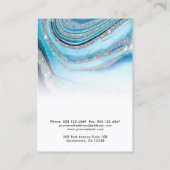Blue Marble Logo Necklace Bracelet Display Card Visitenkarte (Rückseite)