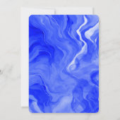 Blue Marble Star von David Custom Bar Bat Mitzvah Einladung (Rückseite)