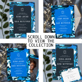 Blue Marble Star von David Custom Bar Bat Mitzvah Einladung