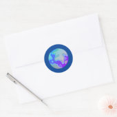 Blue-Marble-Sticker Runder Aufkleber (Umschlag)