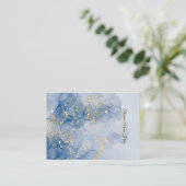 Blue Marble Store Earring Display Card Visitenkarte (Stehend Vorderseite)