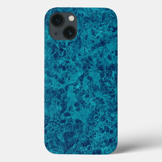 Blue Marble Terrazzo Texture Case-Mate iPhone Hülle (Rückseite)
