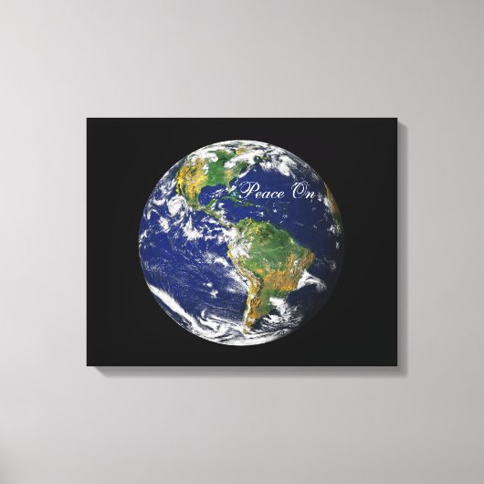 Blue Marble_Weltfrieden Leinwanddruck (Vorderseite)