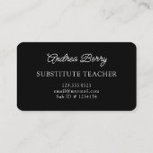 Blue-Marble-Wirbel Personalisierte Visitenkarte (Rückseite)