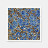 Blue Marbleized Serviette (Vorderseite)