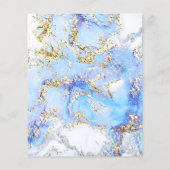 Blue Marbling Design Flyer (Hinten)