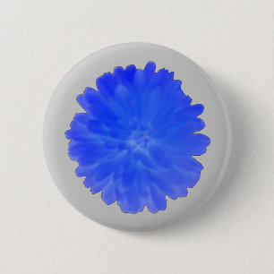 Blue Marigold Button
