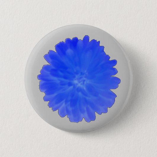 Blue Marigold Button (Vorderseite)