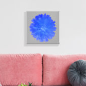 Blue Marigold Canvas Print Leinwanddruck (Insitu (Wohnzimmer))