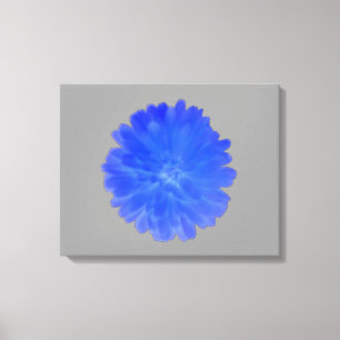 Blue Marigold Canvas Print Leinwanddruck