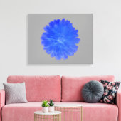 Blue Marigold Canvas Print Leinwanddruck (Insitu (Wohnzimmer))