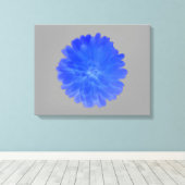 Blue Marigold Canvas Print Leinwanddruck (Insitu (Holzboden))