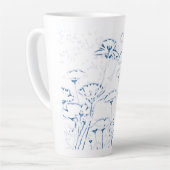 Blue Marigold Latte Tasse (Linke Ecke)