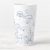 Blue Marigold Latte Tasse (Vorderseite)