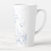 Blue Marigold Latte Tasse (Rechts)