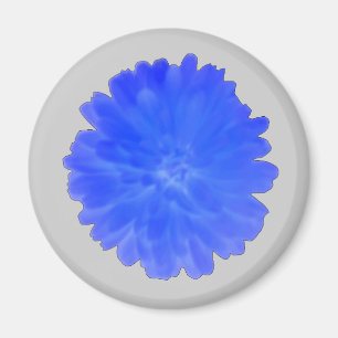 Blue Marigold Magnet