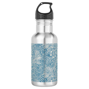 Blue Marigolds (von William Morris) Edelstahlflasche